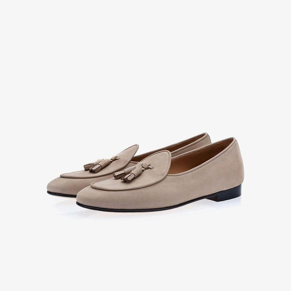 Tassel Loafers in Apricot - Arno Conti Shoe