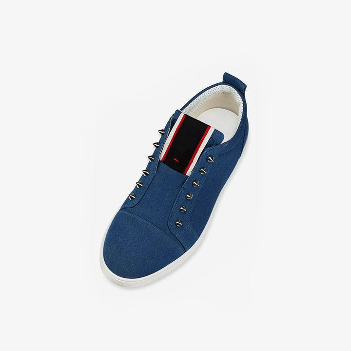 Low Top Spike Denim Sneaker - ARNO CONTI
