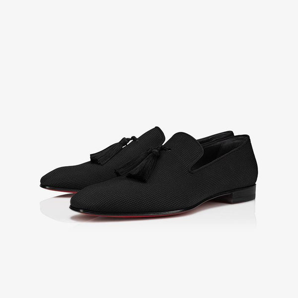 Tassel Fabric Flat Loafers Calf Shoes - ARNO CONTI