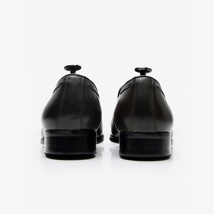 Cowhide Slip-On Loafers with Tassel Detail - Arno Conti Shoe