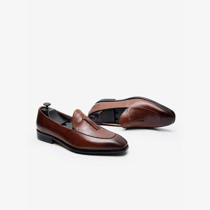 Cowhide Slip-On Loafer Shoes - Arno Conti Shoe