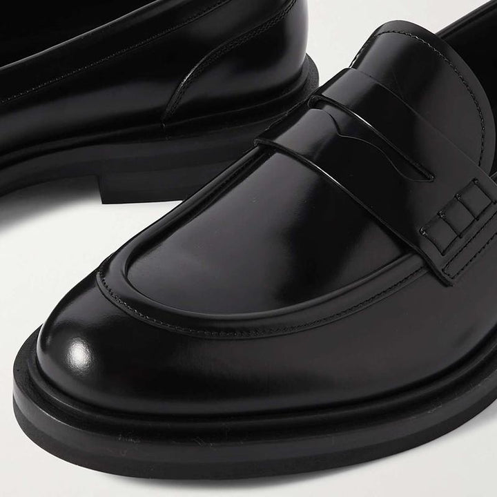 Men Penny Slip-On Loafers Calf Leather - Arno Conti Shoe