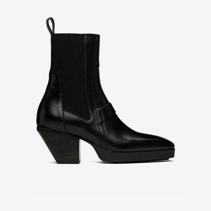 Men's Black Zigzag Rubber Sole Boots - Arno Conti Shoe