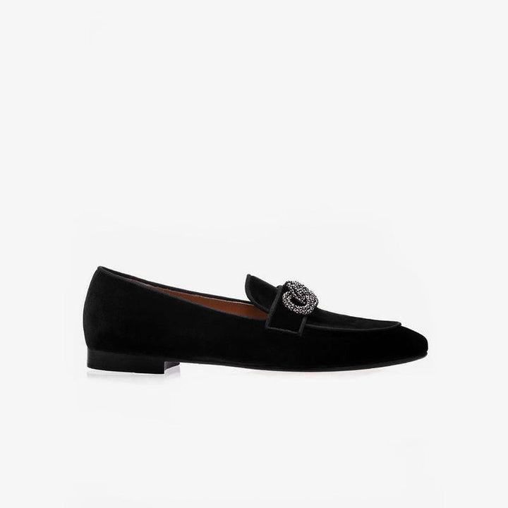 Suede Leather Metal Details Loafer - Arno Conti Shoe