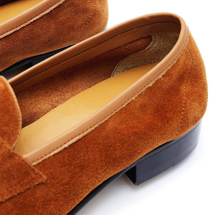 Classic Suede Penny Loafers - Arno Conti Shoe