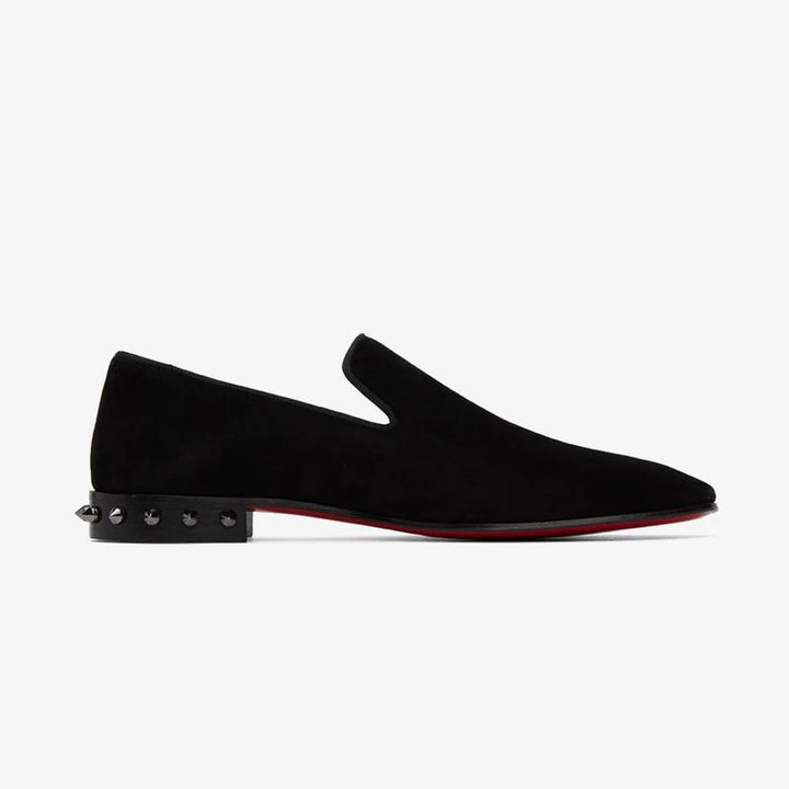 Suede Loafers with Metal Studs - ARNO CONTI