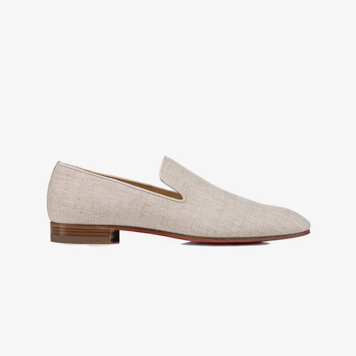 Beige Linen Loafers - ARNO CONTI