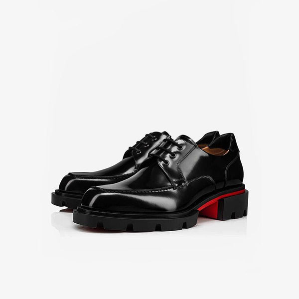 Thick Notched Sole Lace Up Dress Shoes - ARNO CONTI