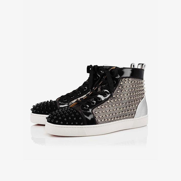 Sneakers Studded Black High Top - ARNO CONTI