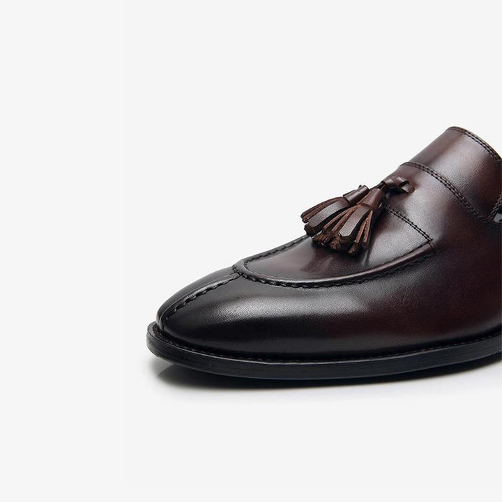 Mens Loafer Cowhide Tassel - Arno Conti Shoe