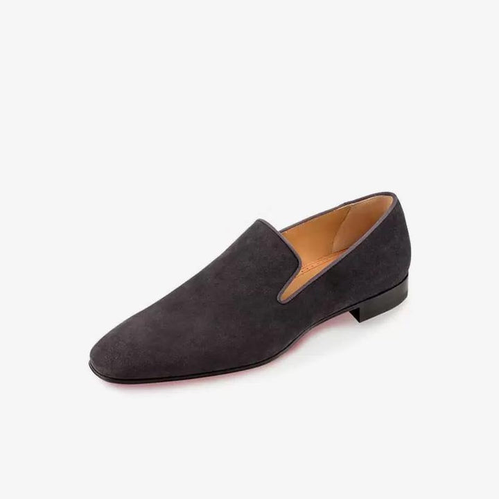 Square Toe Suede Leather Loafer - Arno Conti Shoe