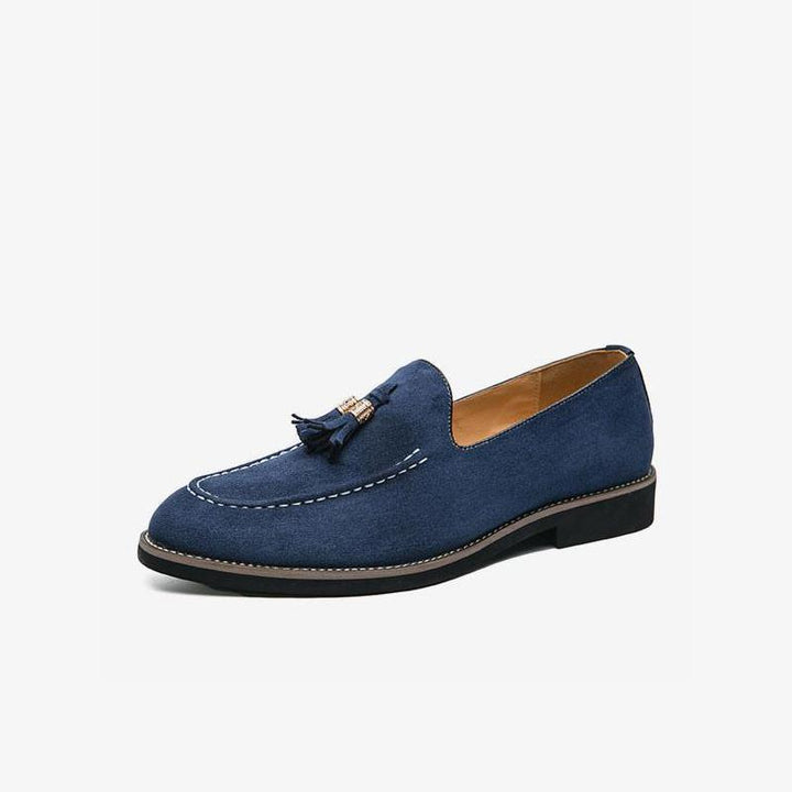 Elegant Suede Tassel Loafers - Arno Conti Shoe