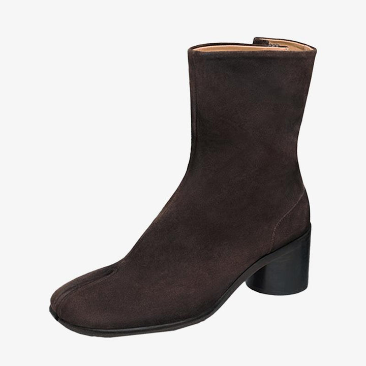 Grained Leather Boots 60 mm Heel Women's - Arno Conti Shoe