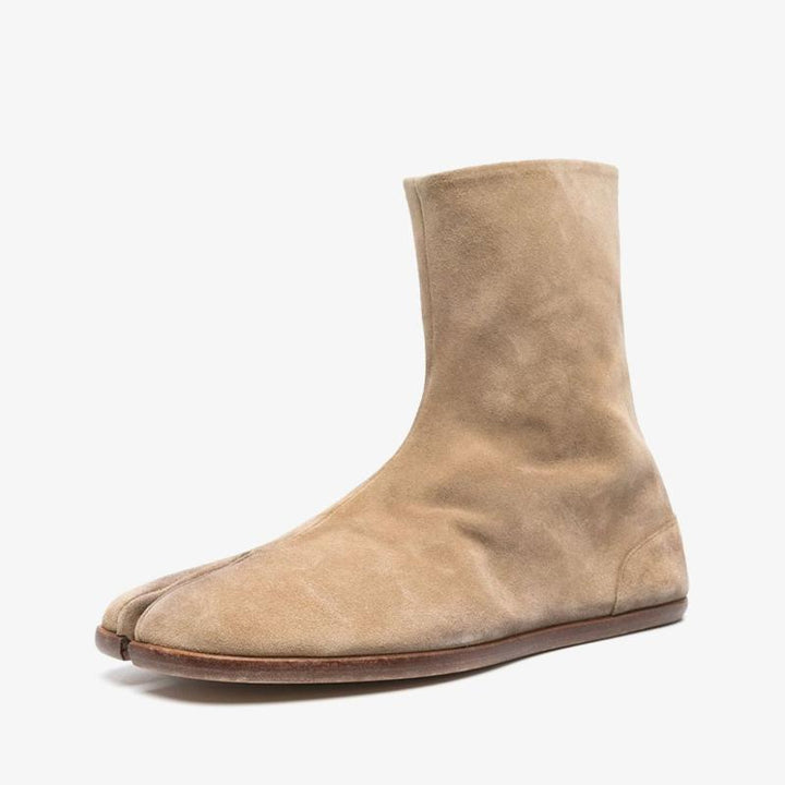 Beige Suede Ankle Boots - Arno Conti Shoe