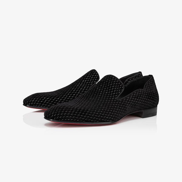 Black Velvet Low Top Slip on Loafers - ARNO CONTI