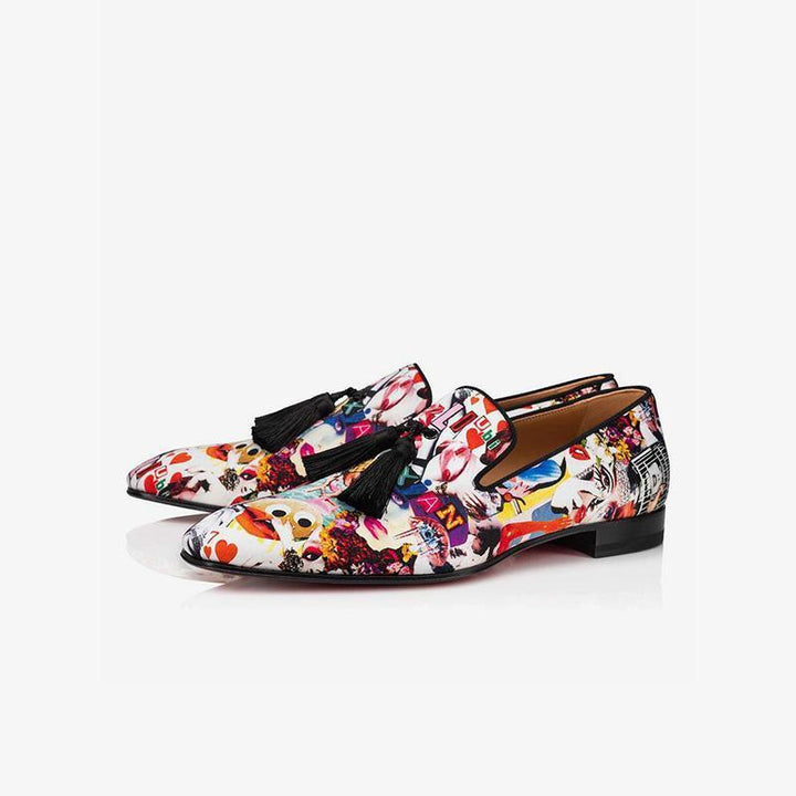Vibrant Graffiti-Inspired Loafers - ARNO CONTI