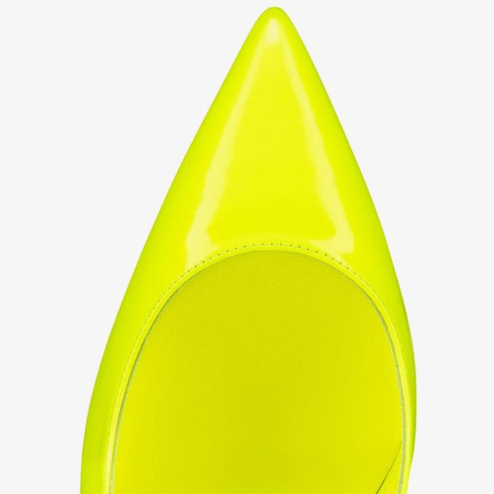 Fluo Yellow Patent Leather Pump - ARNO CONTI