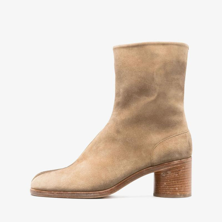 Light Brown Suede Ankle Boots - Arno Conti Shoe