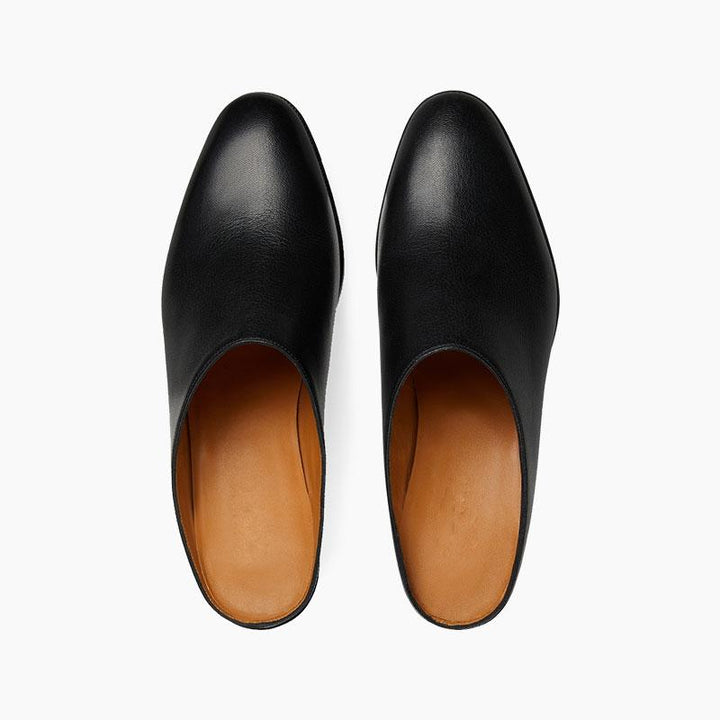Heels Slip-on Leather Slippers - ARNO CONTI