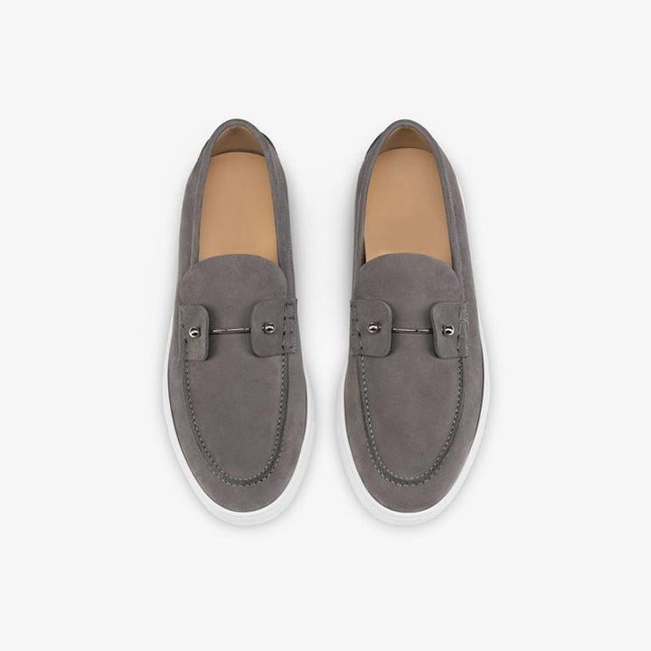 Suede Sliver Collar Boat Shoes Sneakers - ARNO CONTI