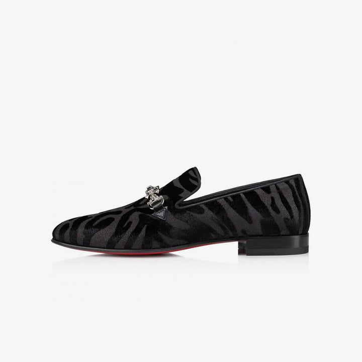 Zebra Suede Slip on Loafers - ARNO CONTI