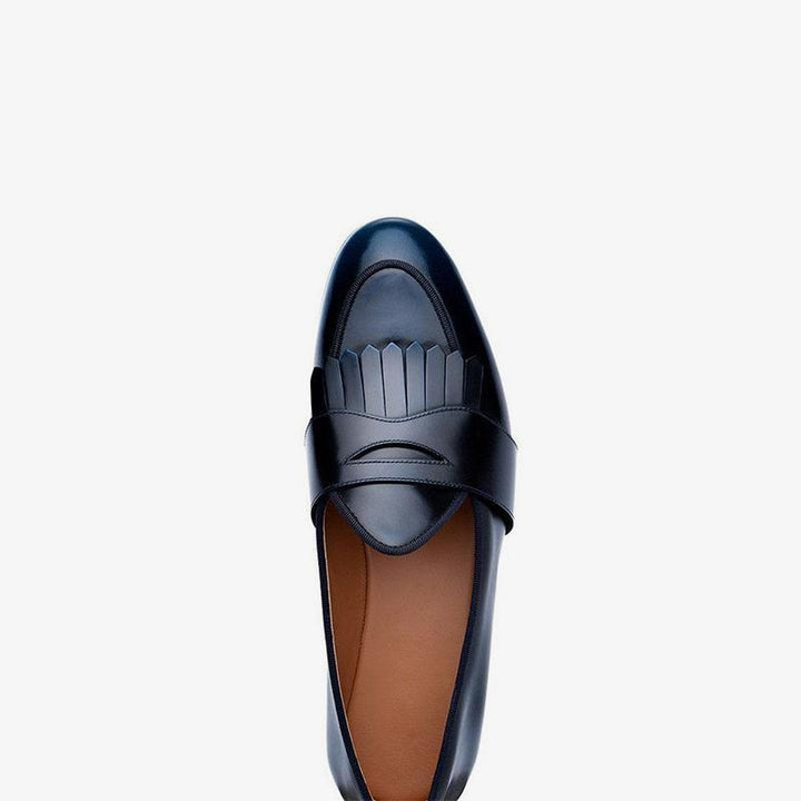 Refined Leather Penny Loafers - Arno Conti Shoe