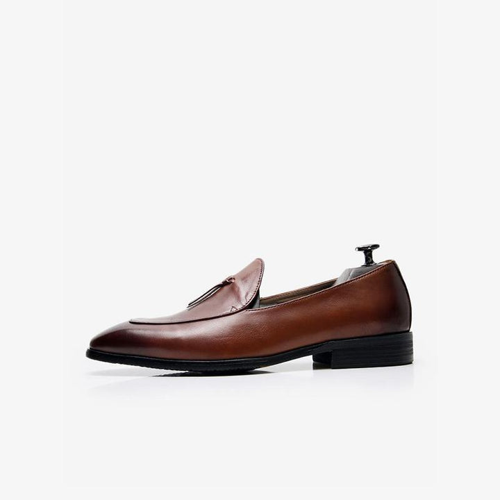 Cowhide Slip-On Loafer Shoes - Arno Conti Shoe