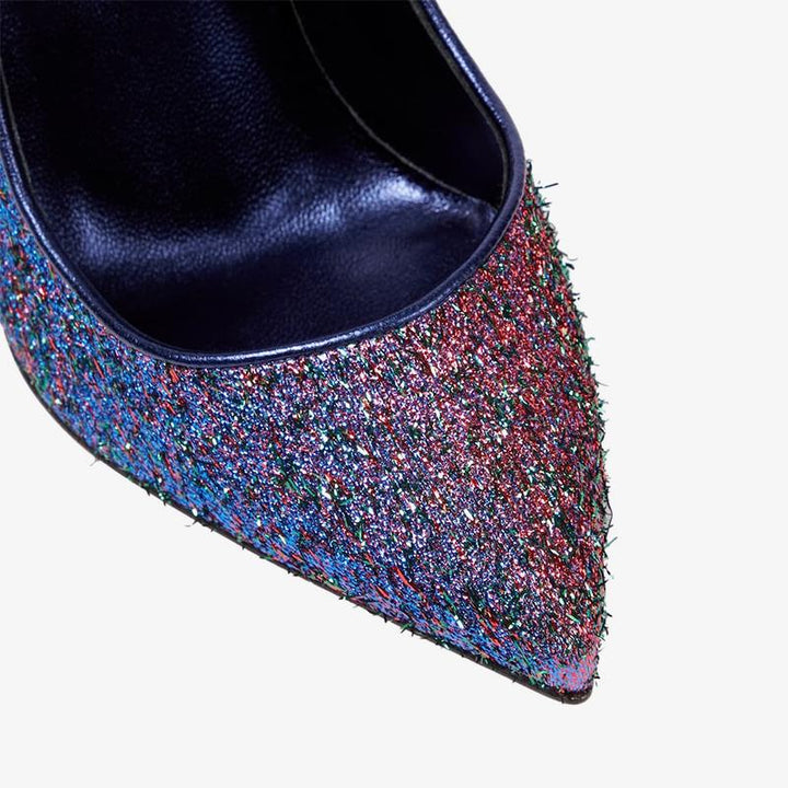 Trendy Shimmering Pointed Toe Pump - ARNO CONTI