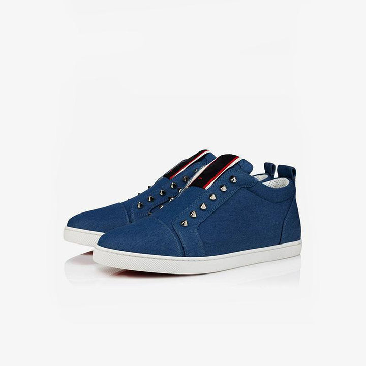 Low Top Spike Denim Sneaker - ARNO CONTI