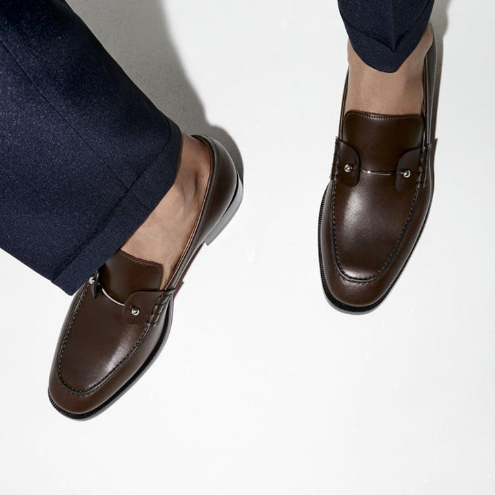 Men's Slip-On Loafers with Buckle - ARNO CONTI