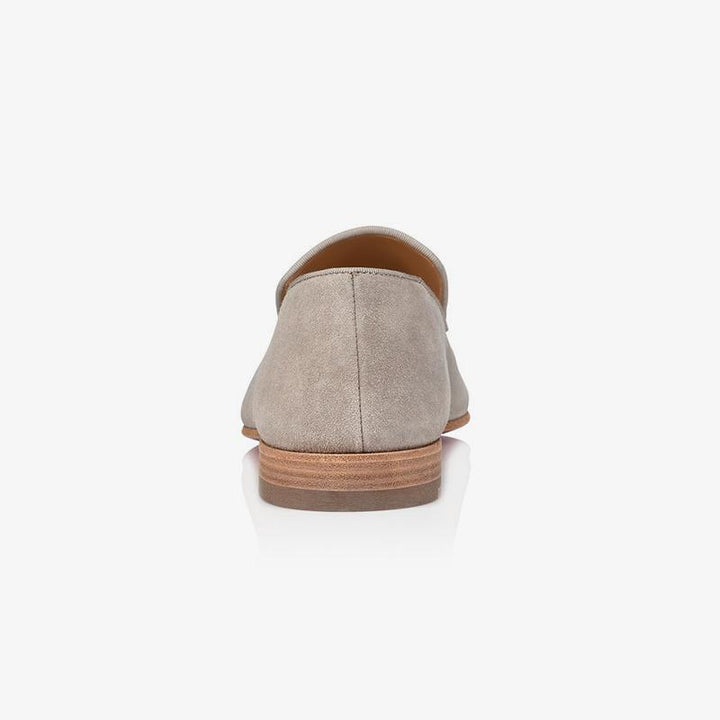 Flat Loafers Suede Men Veau Velours Grey - ARNO CONTI