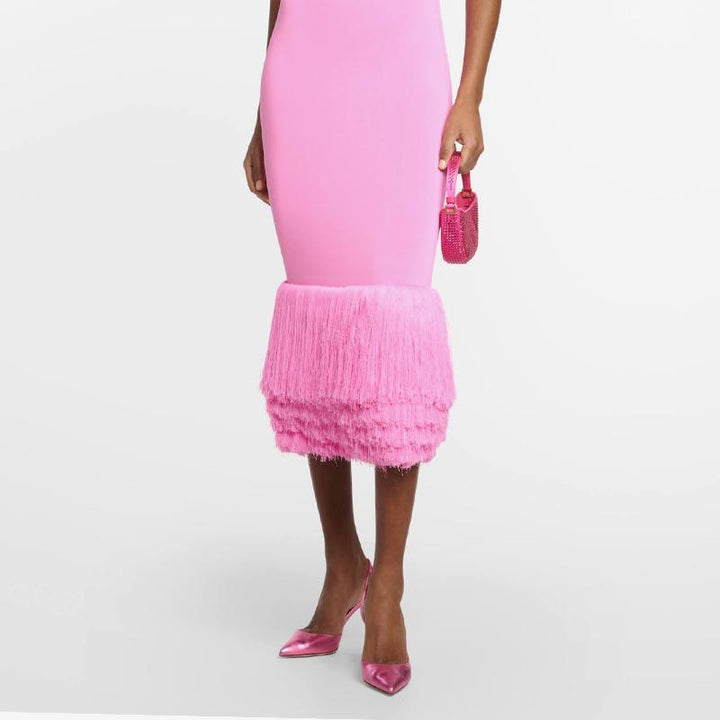 Glam Pink Pointed-Toe Calf Leather Pump - ARNO CONTI