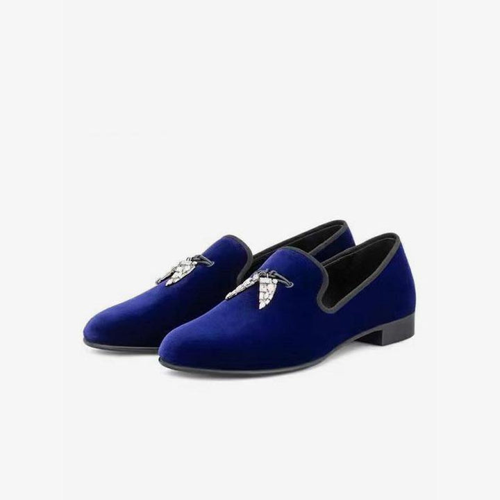 Loafers with Metallic Insect Accents - Arno Conti Shoe