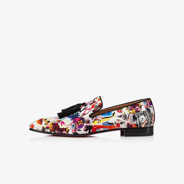Vibrant Graffiti-Inspired Loafers - ARNO CONTI