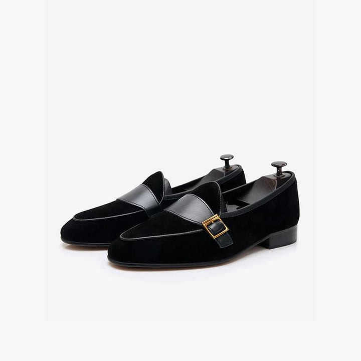 Men's Cowhide Slip-On Loafer Prom Wedding Shoes - Arno Conti Shoe