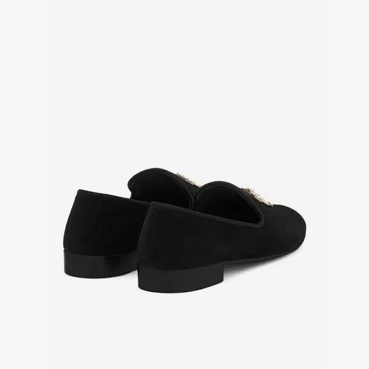Loafers with Metallic Insect Accents - Arno Conti Shoe