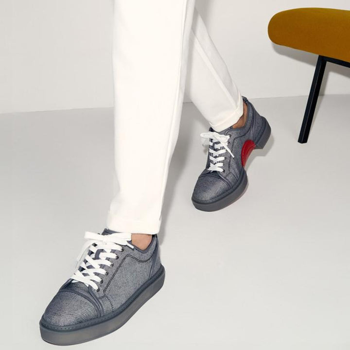 Linen Leather Sneakers Low-top - ARNO CONTI