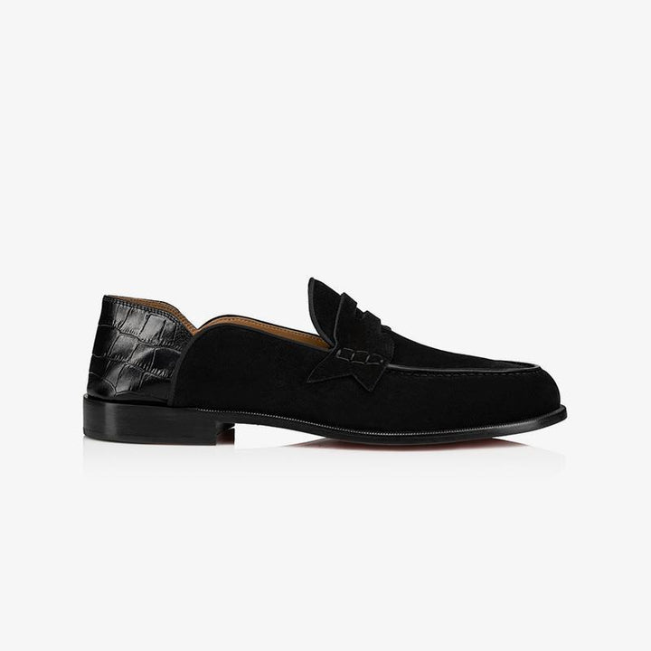 Penny Suede Calf Patent Crocodile Loafers - ARNO CONTI