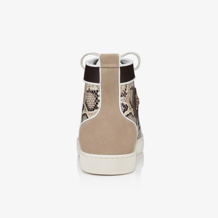 Snake Printed Sneakers Spikes Calf Leather - ARNO CONTI