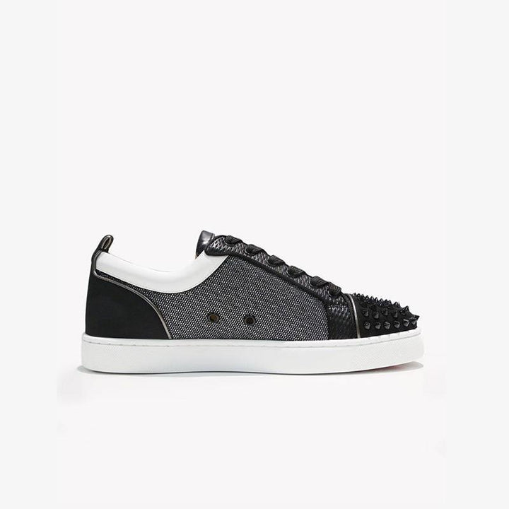 Spiked Mesh and Leather Sneakers - ARNO CONTI