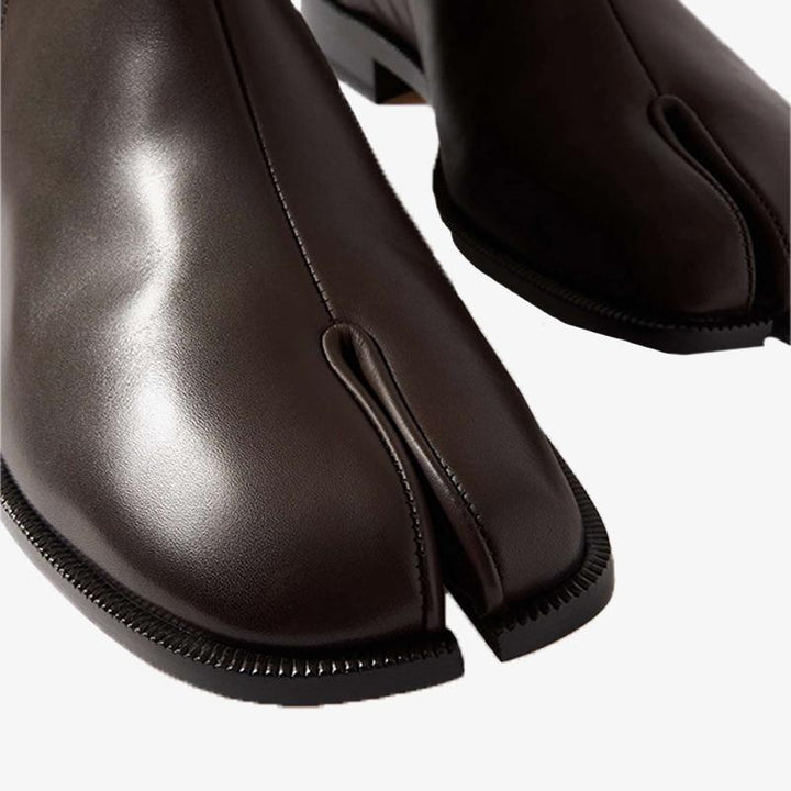 Dark Brown Leather Calf Boots - Arno Conti Shoe