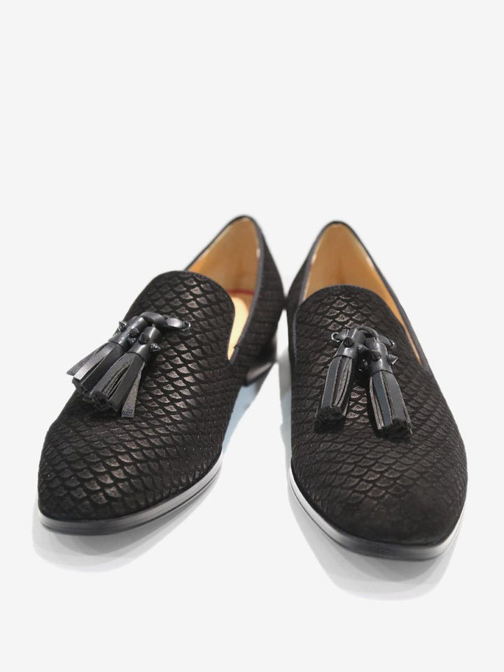 Tassels Fish Print Loafers - Arno Conti Shoe