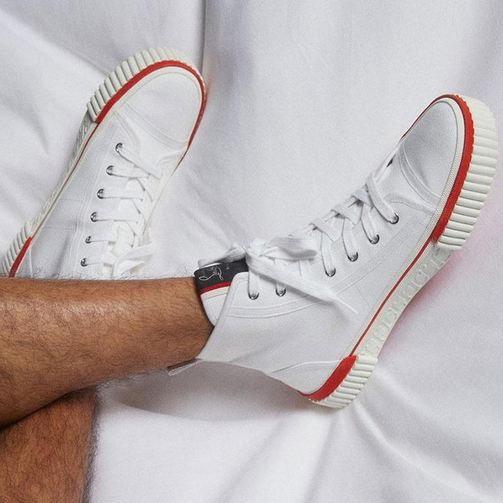 White Canvas Slip-On Shoes - ARNO CONTI