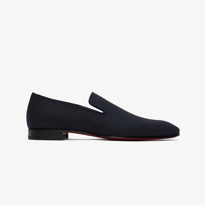 Navy Blue Canvas Loafers - ARNO CONTI