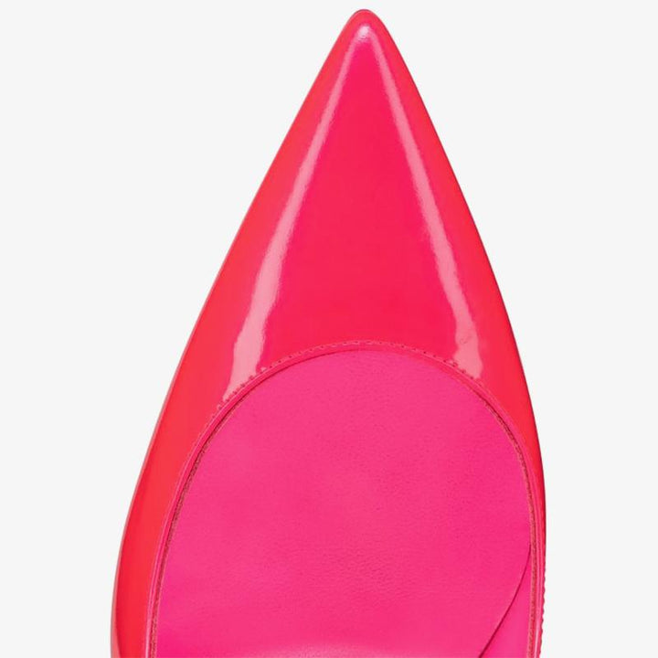 Fluo Pink Patent Leather Pointed Toe Pumps - ARNO CONTI