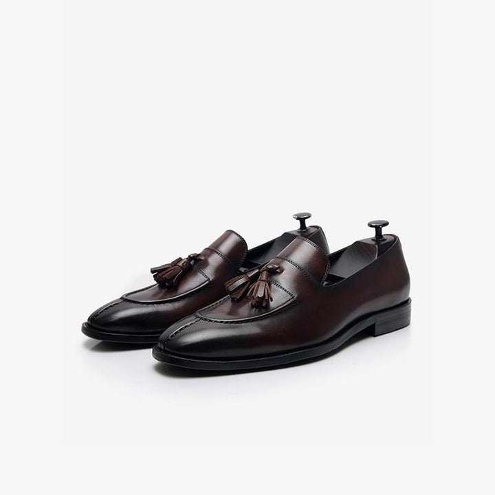 Mens Loafer Cowhide Tassel - Arno Conti Shoe
