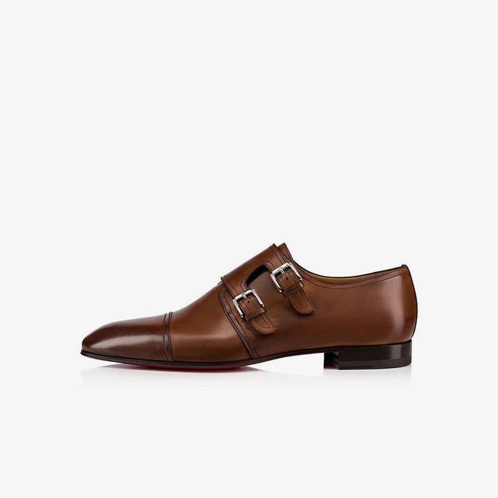 Cap Toe Double Monk Dress Loafers - ARNO CONTI