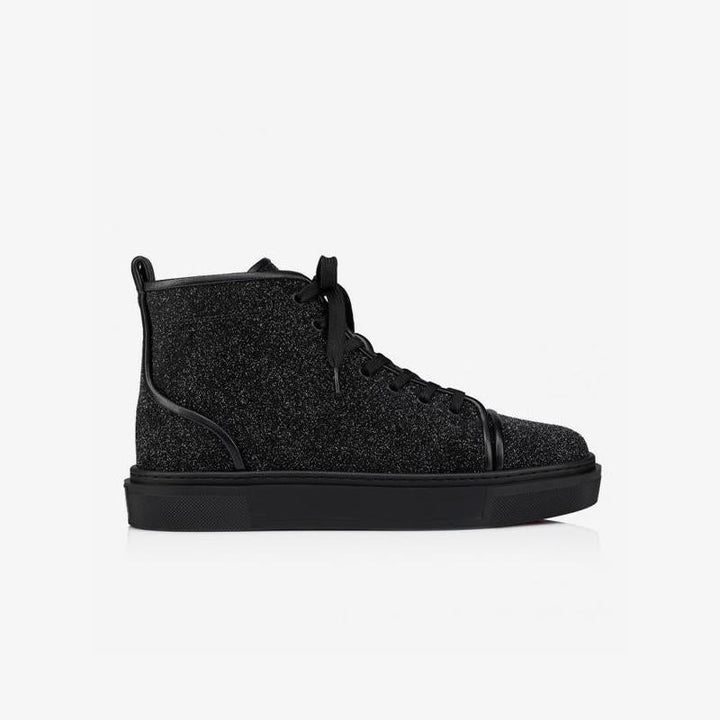 High Top Glitter Lace Up Sneakers - ARNO CONTI