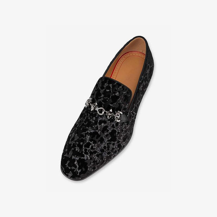 Men Suede Buckle Dress Loafers - ARNO CONTI