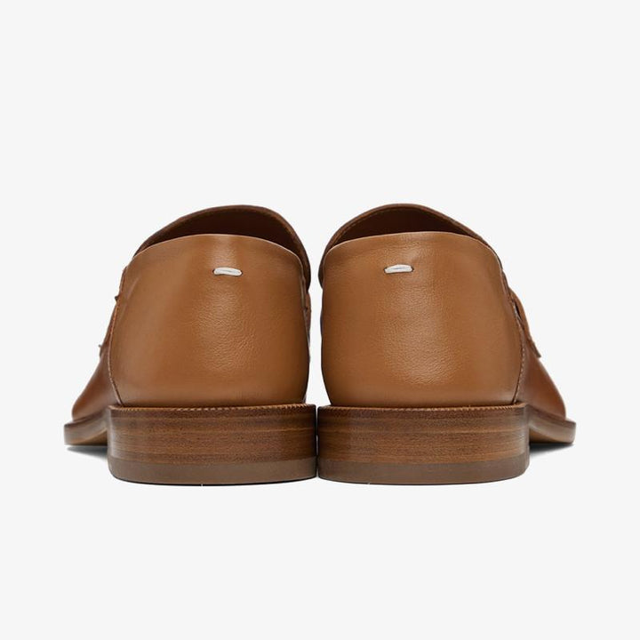 Tan Buffed Brown Leather Loafers - Arno Conti Shoe